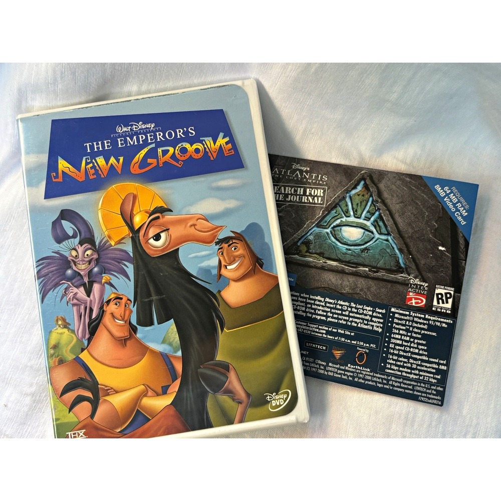 Disney The Emperor's New Groove DVD Movie with Game